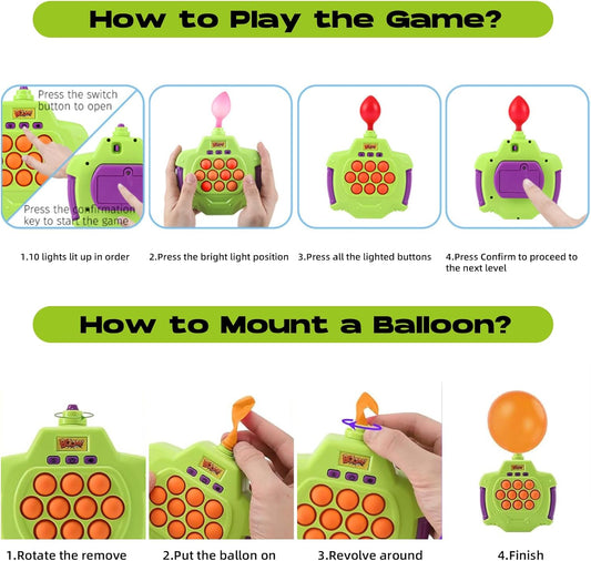 Consola POP IT de Retos Sensorial con Globos