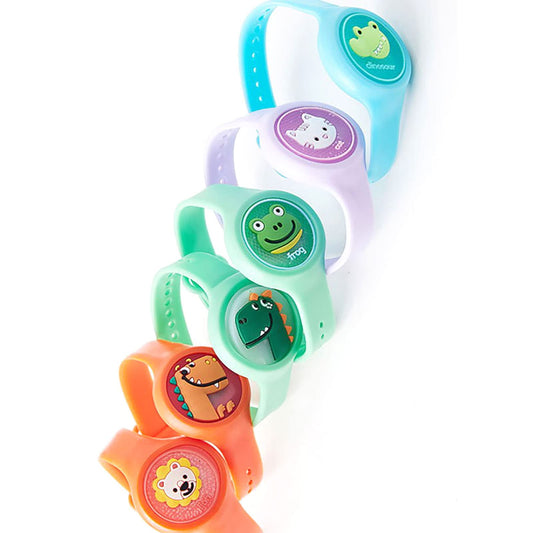 Pack de 3 Pulseras Repelentes de Mosquitos con Personajes Animados