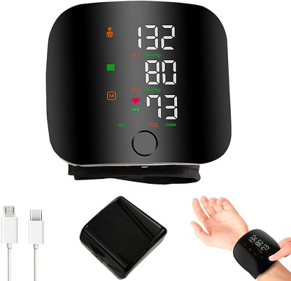 Tensiómetro Digital de Muñeca con Pantalla LED y Carga USB