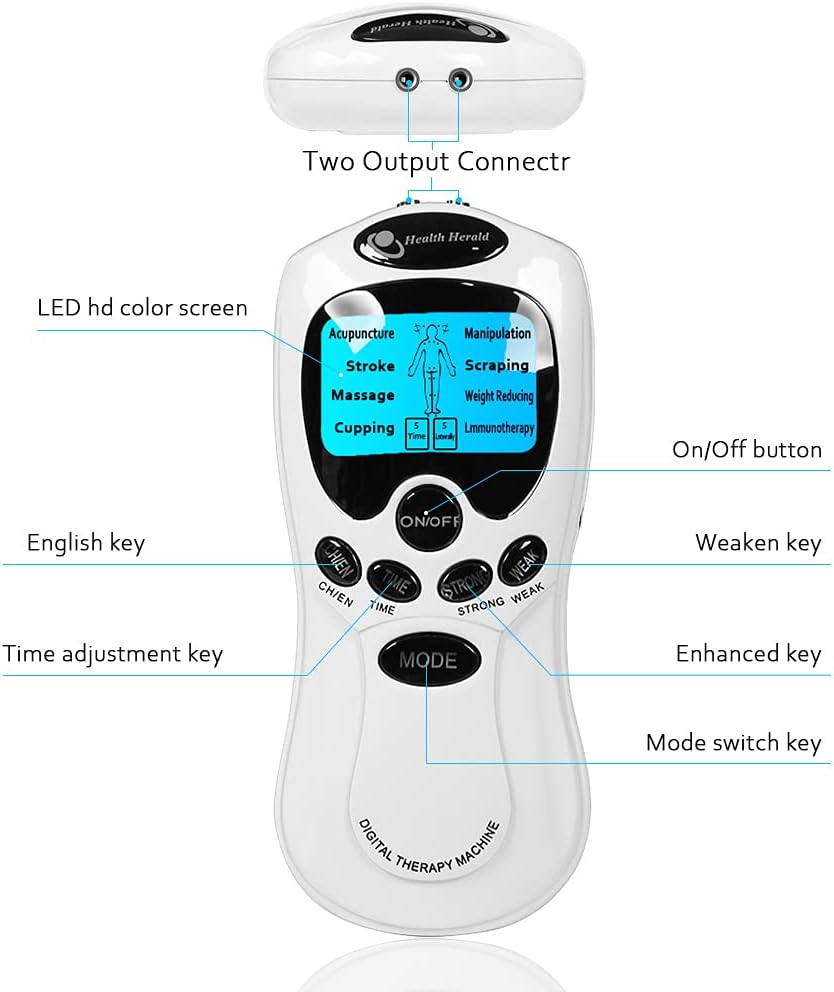 Máquina de Terapia Digital con Electrodos de Pulso (TENS)