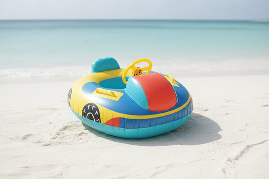 Flotador Inflable Para Bebés Con Volante Y Asiento Seguro