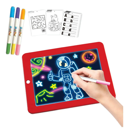 Pizarra Mágica LED de Dibujo Neón para Niños